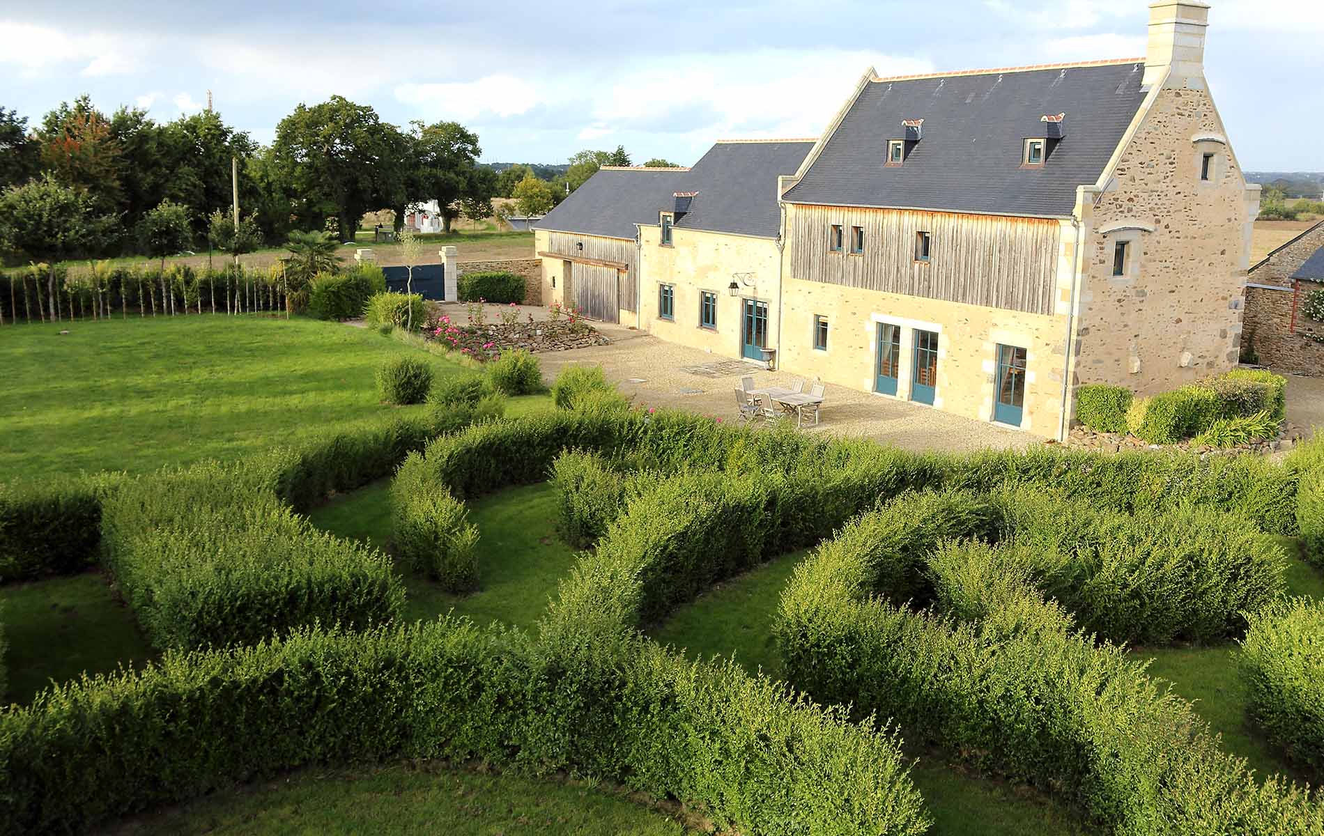 Jardin et labyrinthe du manoir du Clos Clin - St Malo